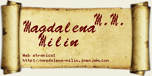 Magdalena Milin vizit kartica